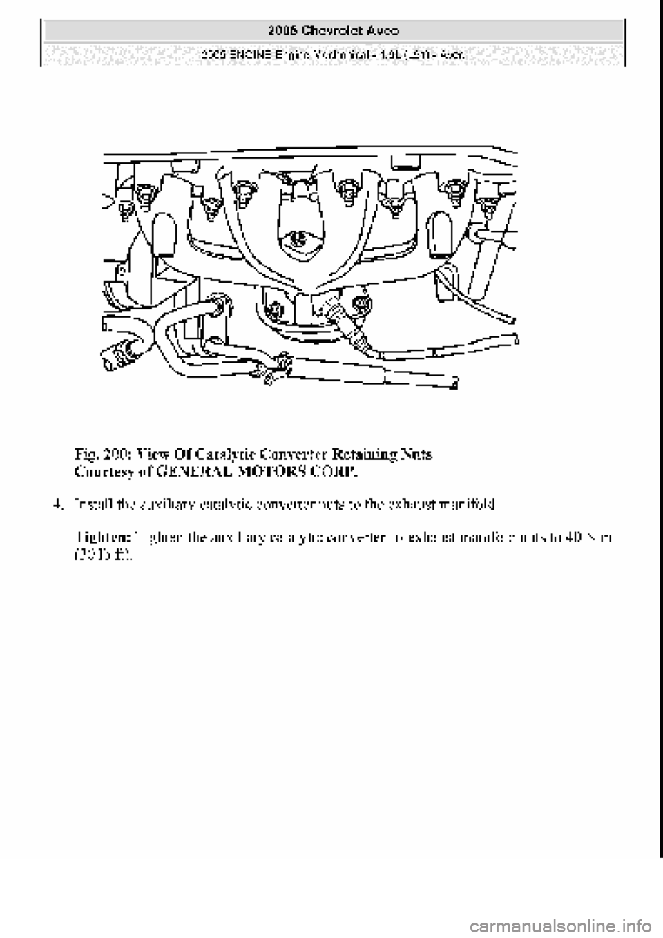 CHEVROLET AVEO 2002  Service Repair Manual 