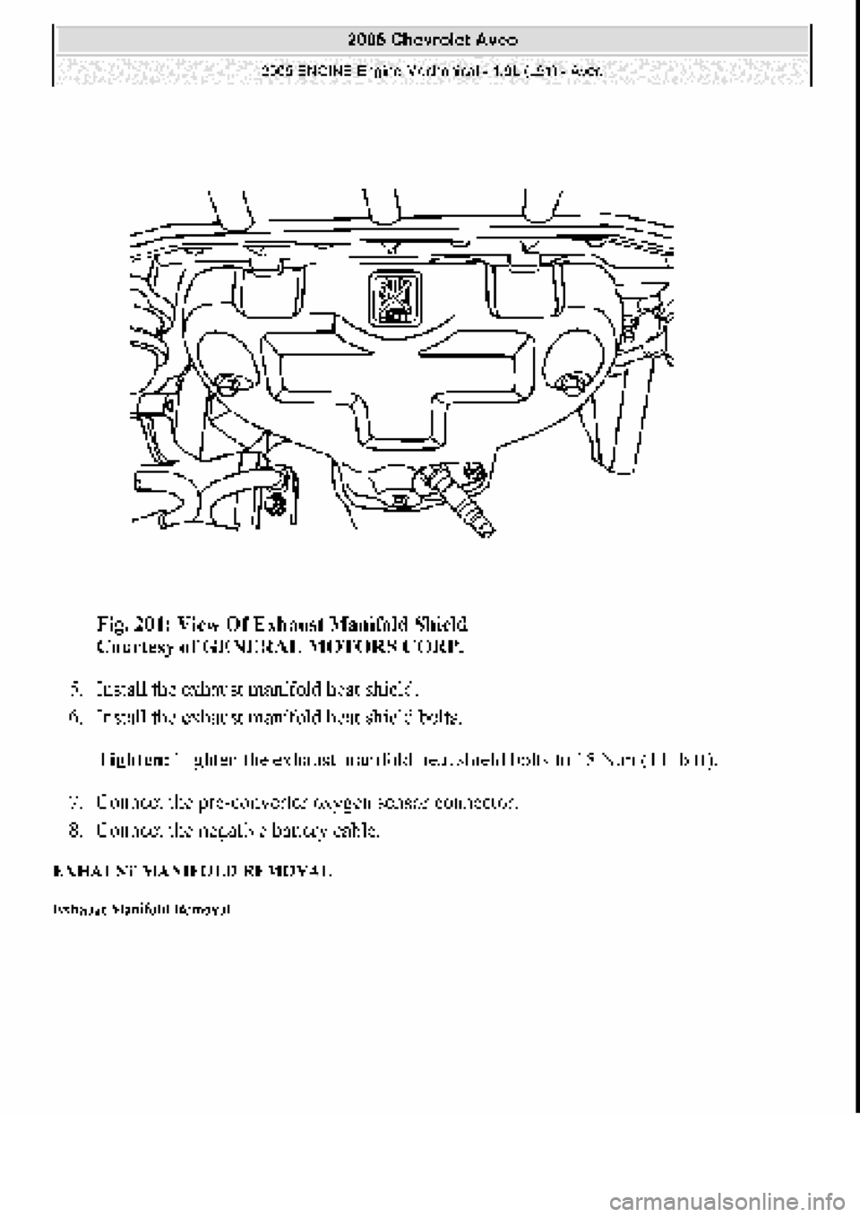 CHEVROLET AVEO 2002  Service Repair Manual 