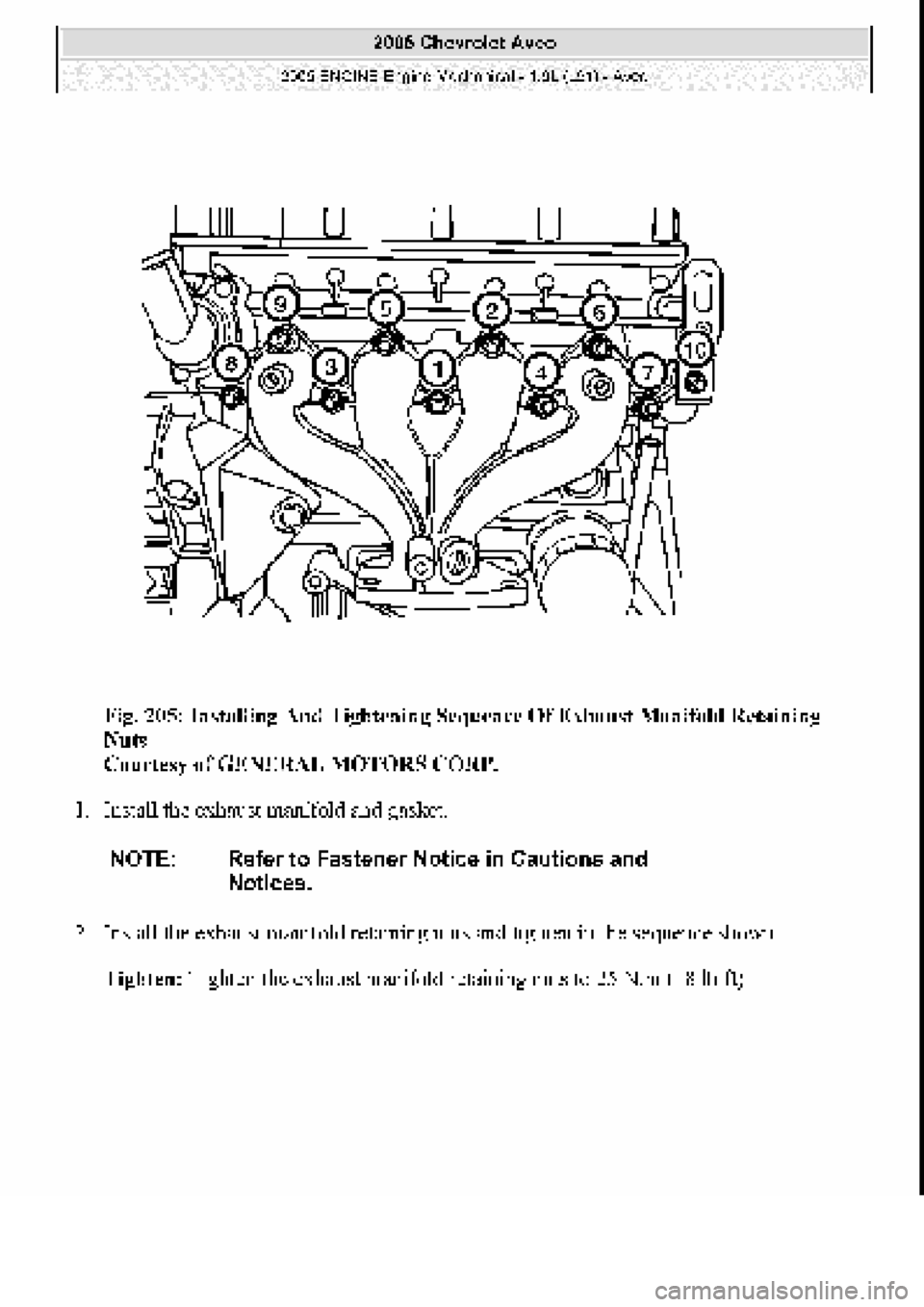 CHEVROLET AVEO 2002  Service Repair Manual 