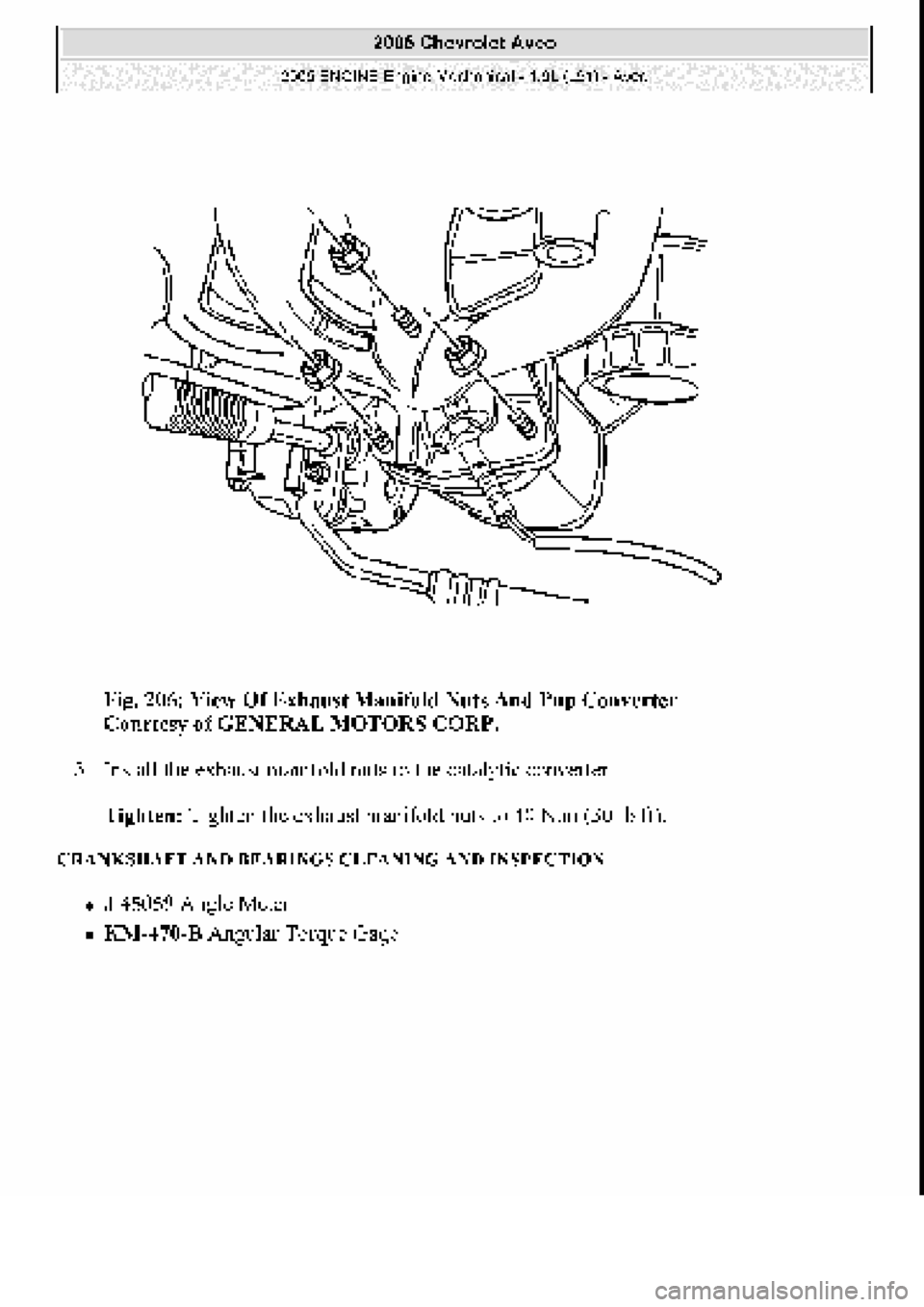 CHEVROLET AVEO 2002  Service Repair Manual 