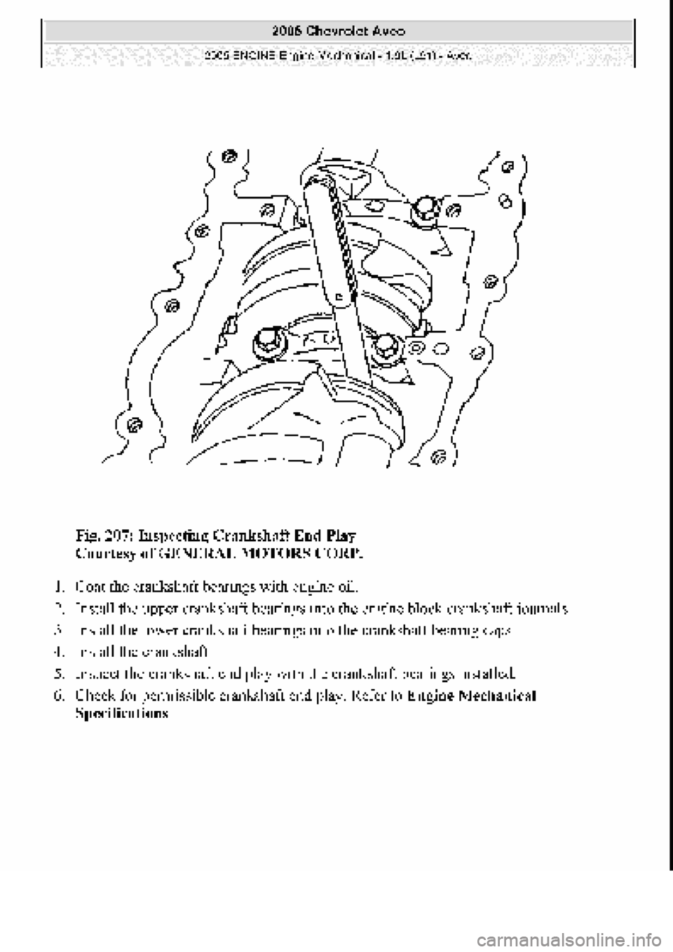 CHEVROLET AVEO 2002  Service Repair Manual 