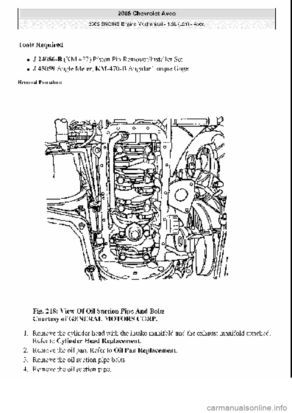 CHEVROLET AVEO 2002  Service Repair Manual 