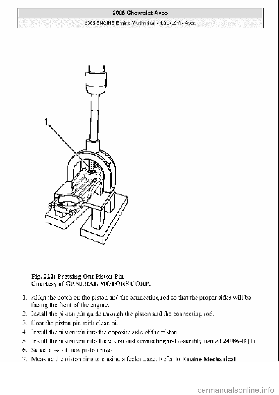 CHEVROLET AVEO 2002  Service Repair Manual 