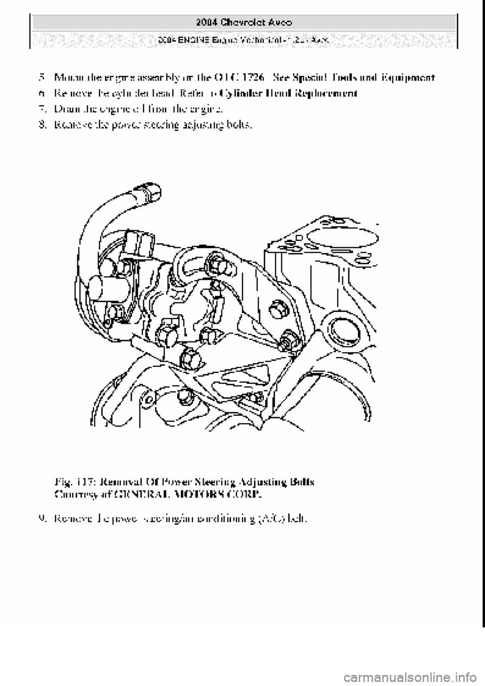 CHEVROLET AVEO 2002  Service Repair Manual 