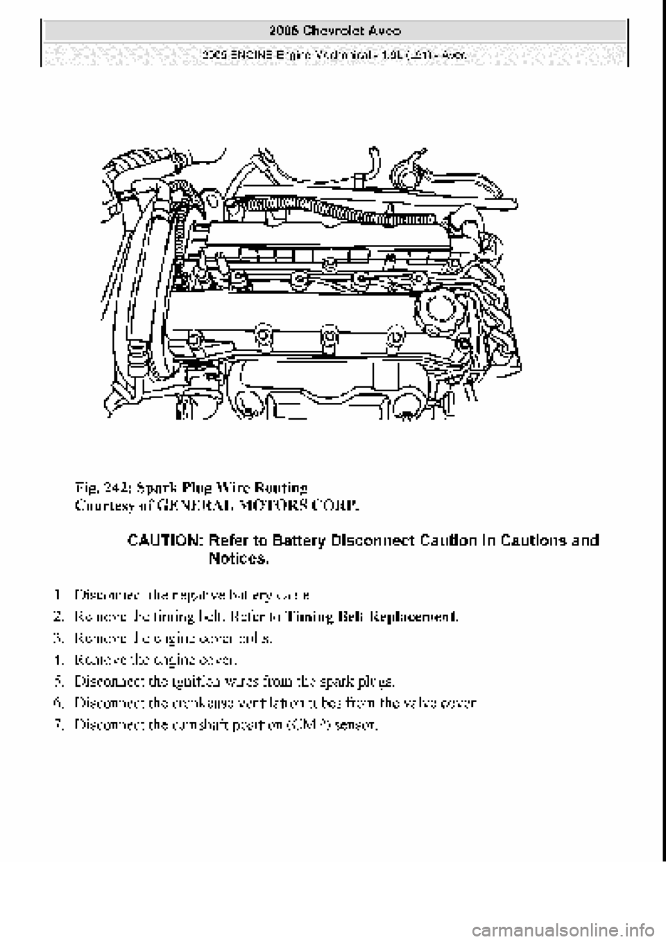 CHEVROLET AVEO 2002  Service Repair Manual 