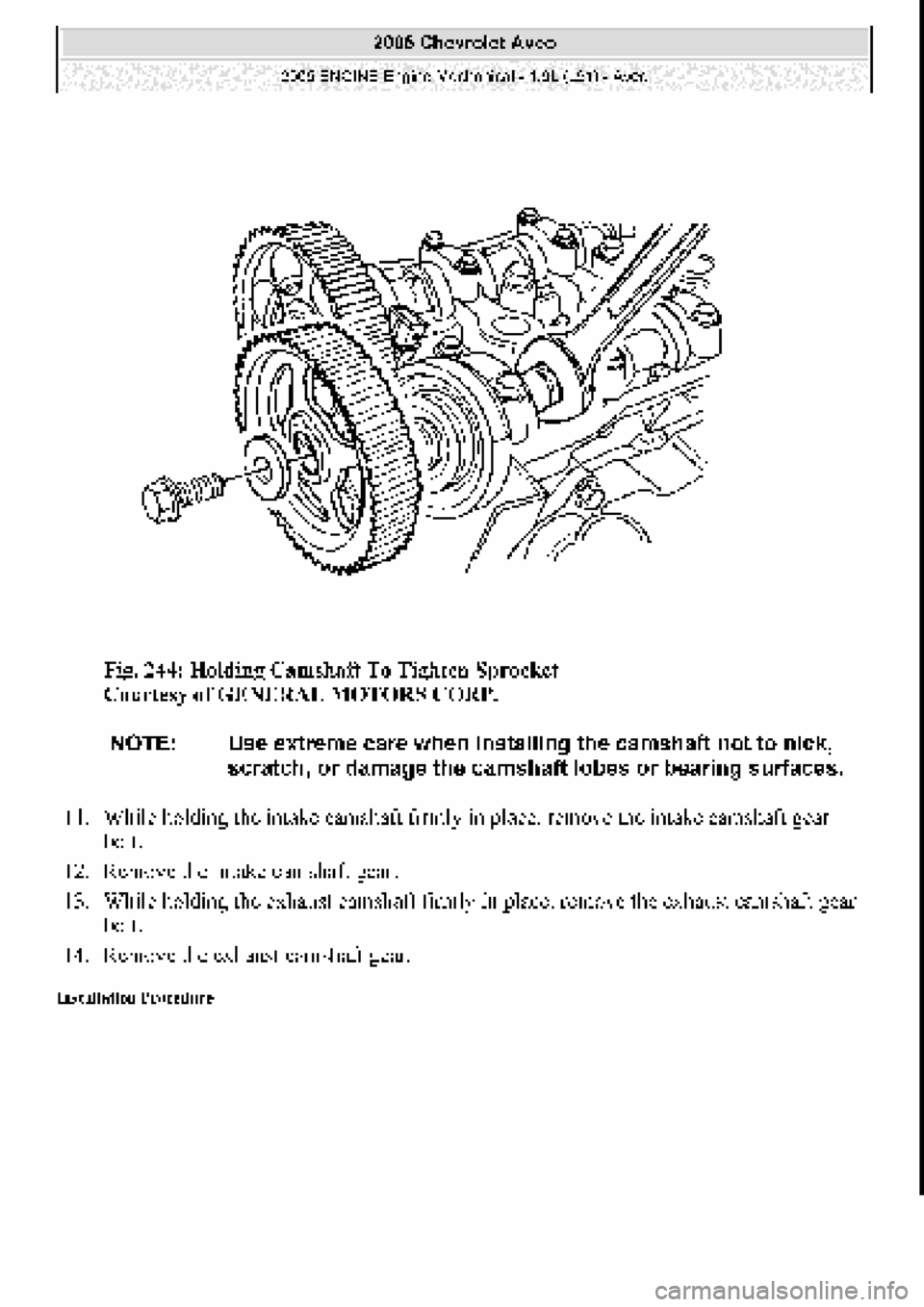 CHEVROLET AVEO 2002  Service Repair Manual 