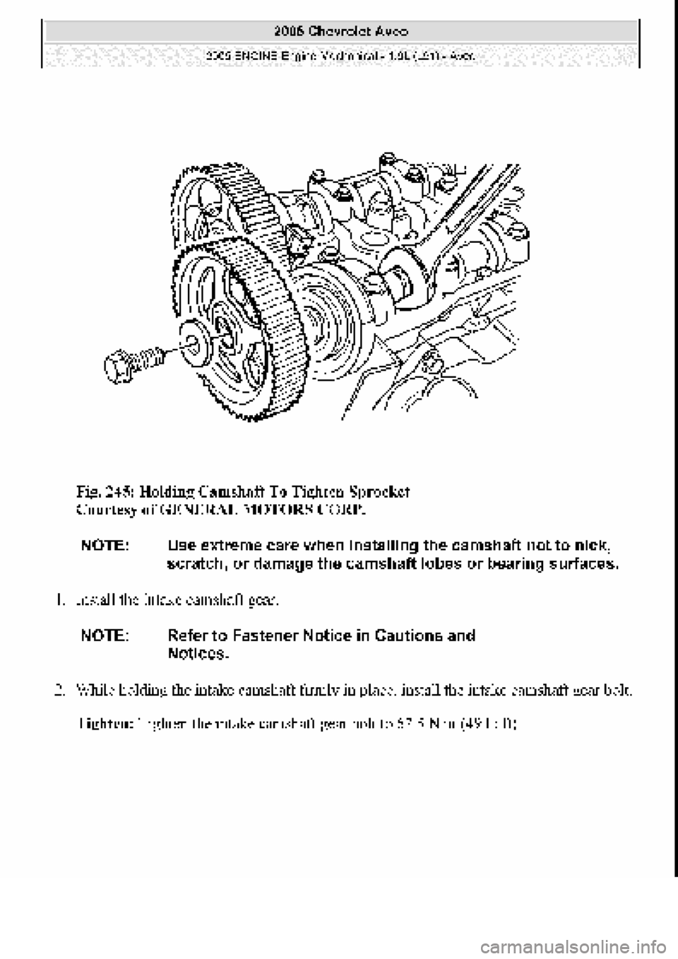 CHEVROLET AVEO 2002  Service Repair Manual 