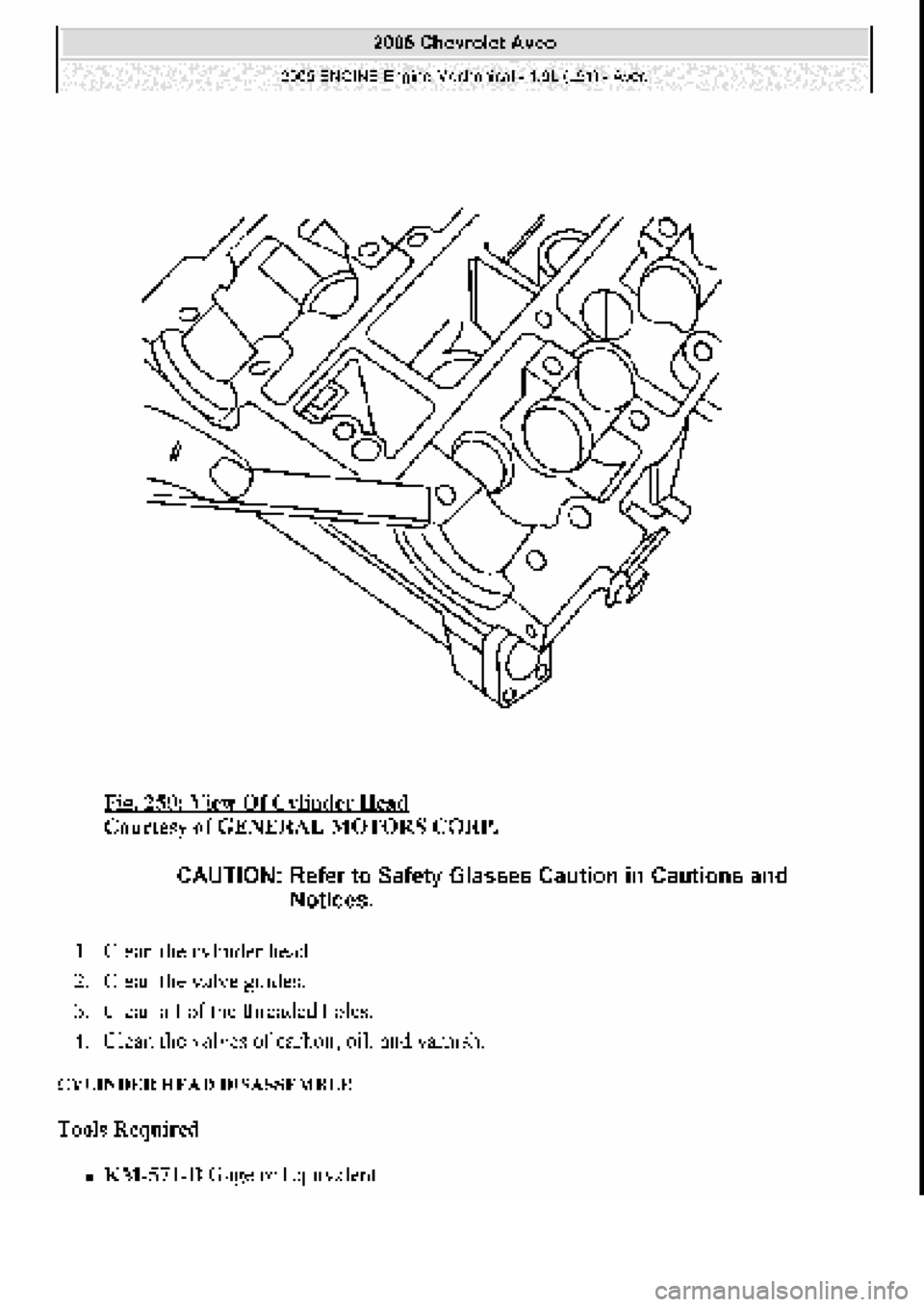 CHEVROLET AVEO 2002  Service Repair Manual 