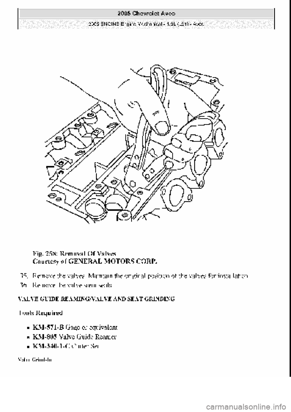 CHEVROLET AVEO 2002  Service Repair Manual 