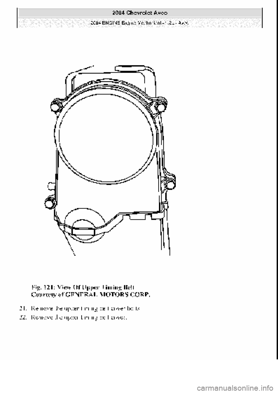 CHEVROLET AVEO 2002  Service Repair Manual 