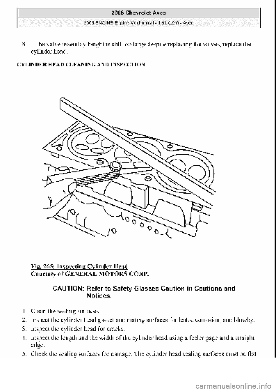 CHEVROLET AVEO 2002  Service Repair Manual 