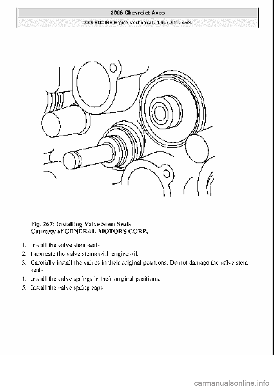 CHEVROLET AVEO 2002  Service Repair Manual 