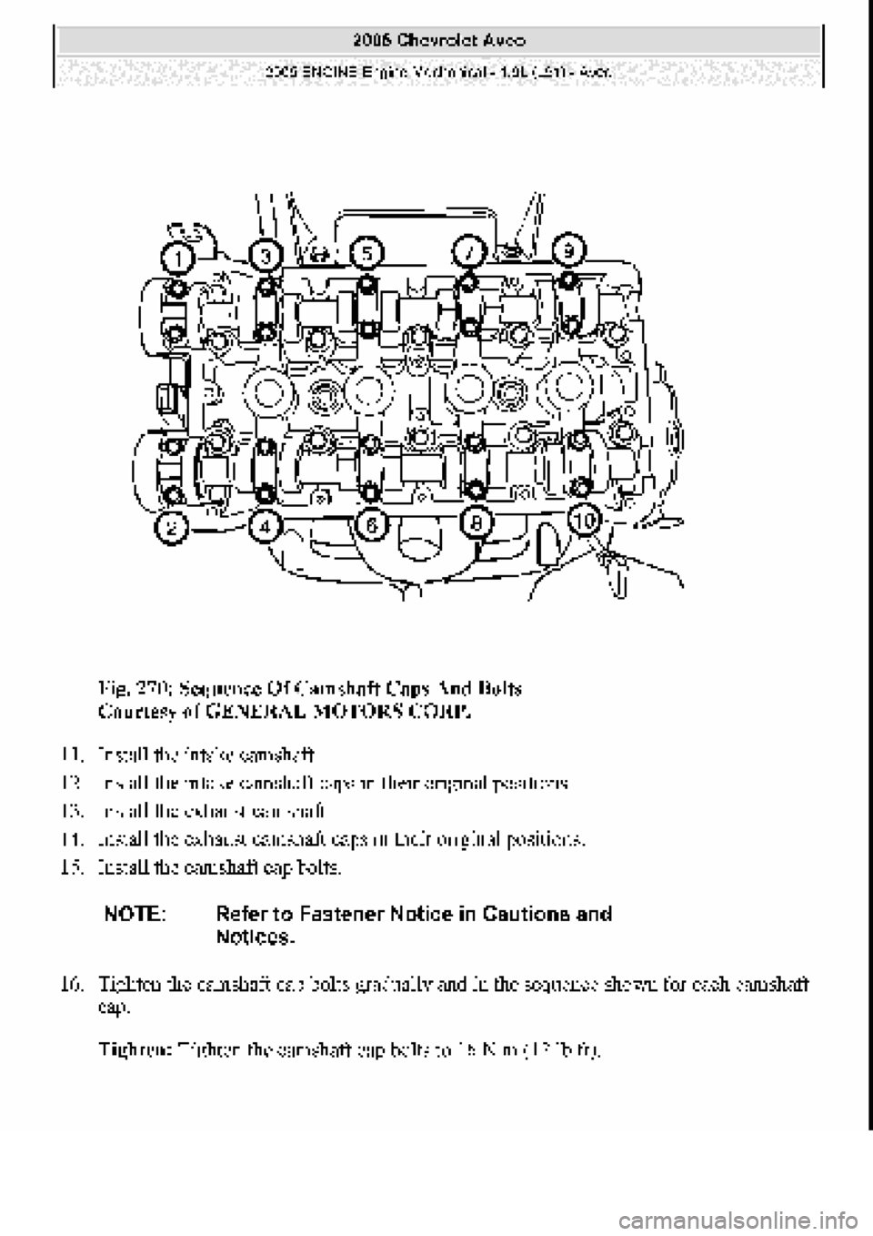 CHEVROLET AVEO 2002  Service Repair Manual 