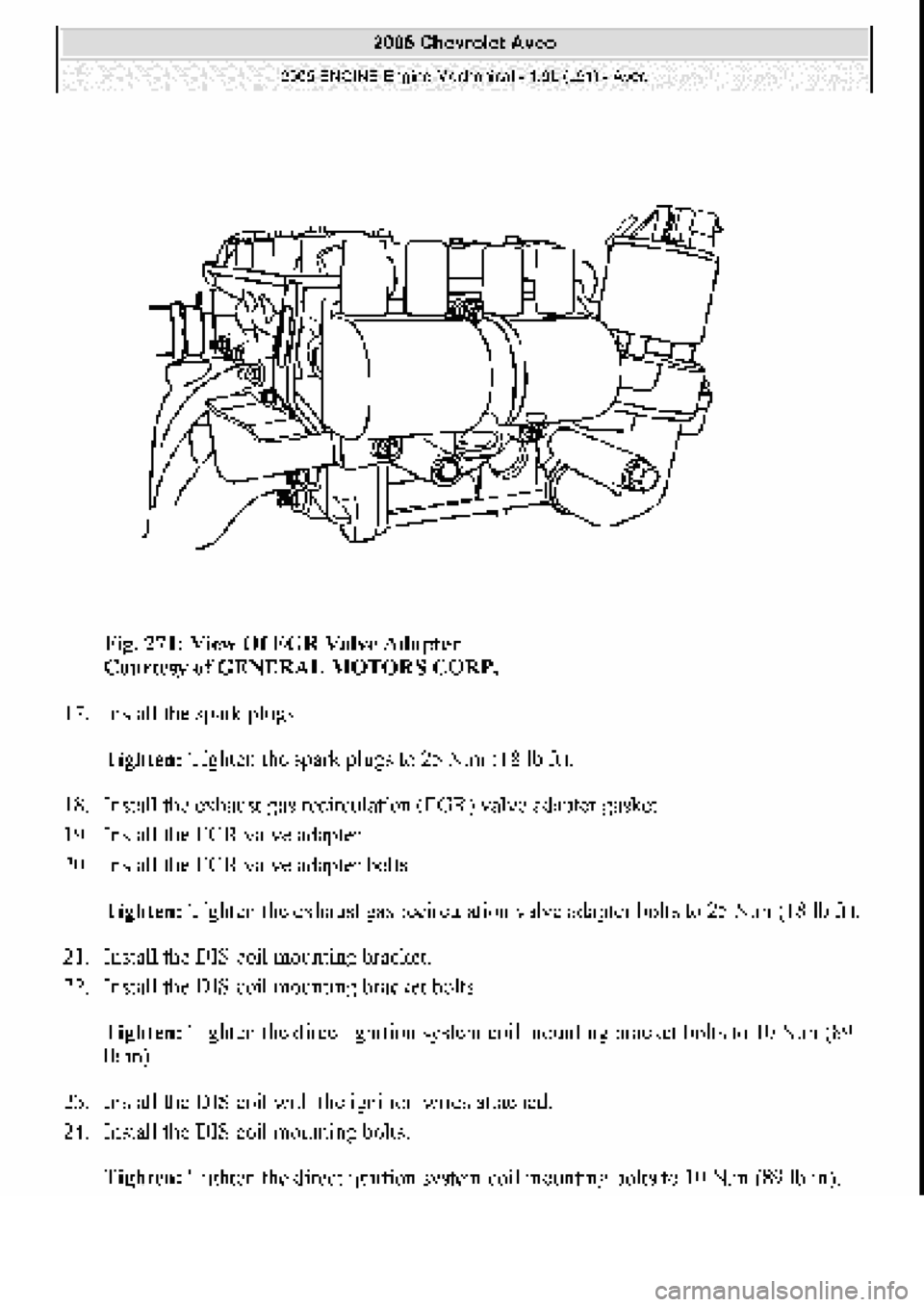 CHEVROLET AVEO 2002  Service Repair Manual 