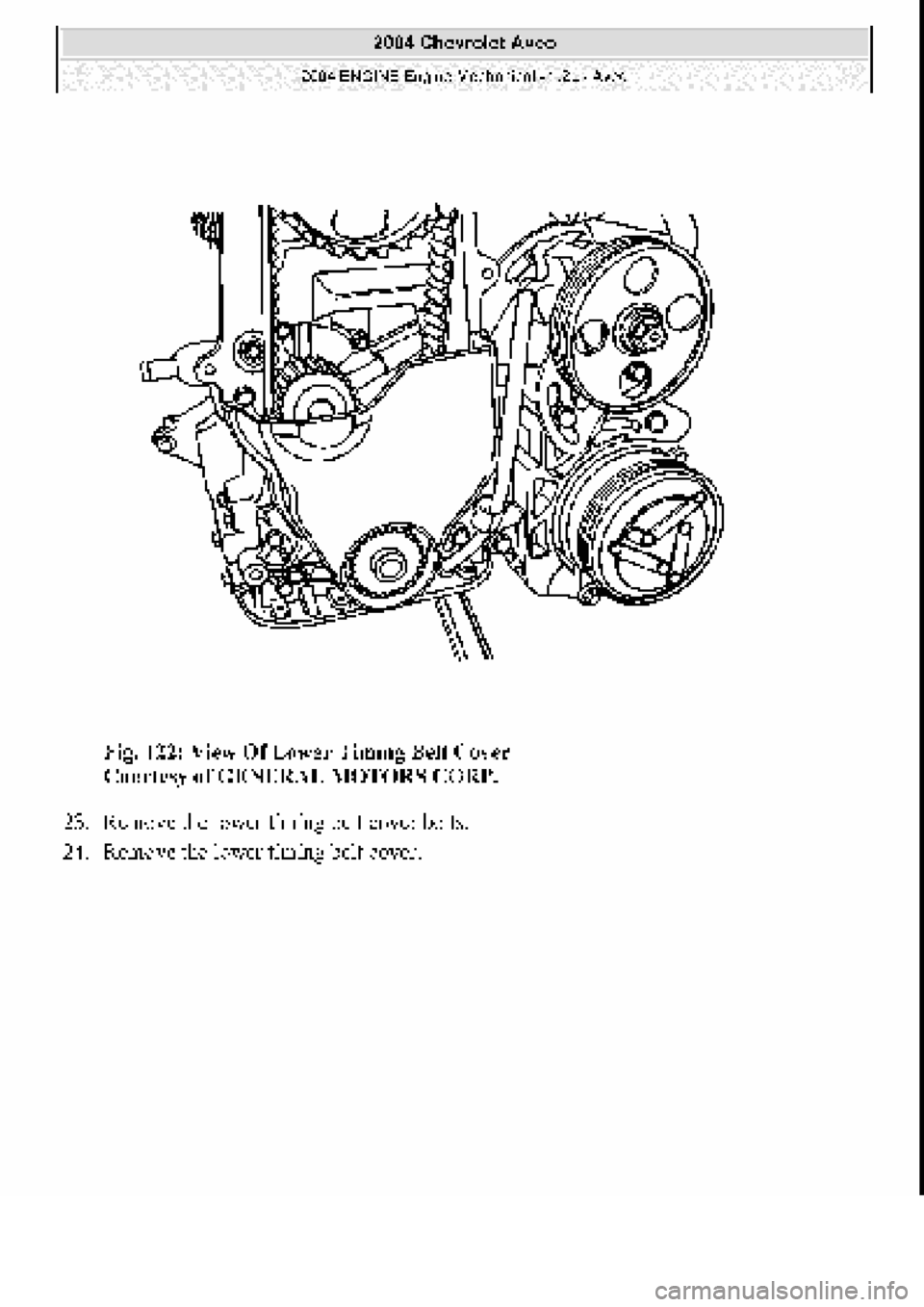 CHEVROLET AVEO 2002  Service Repair Manual 