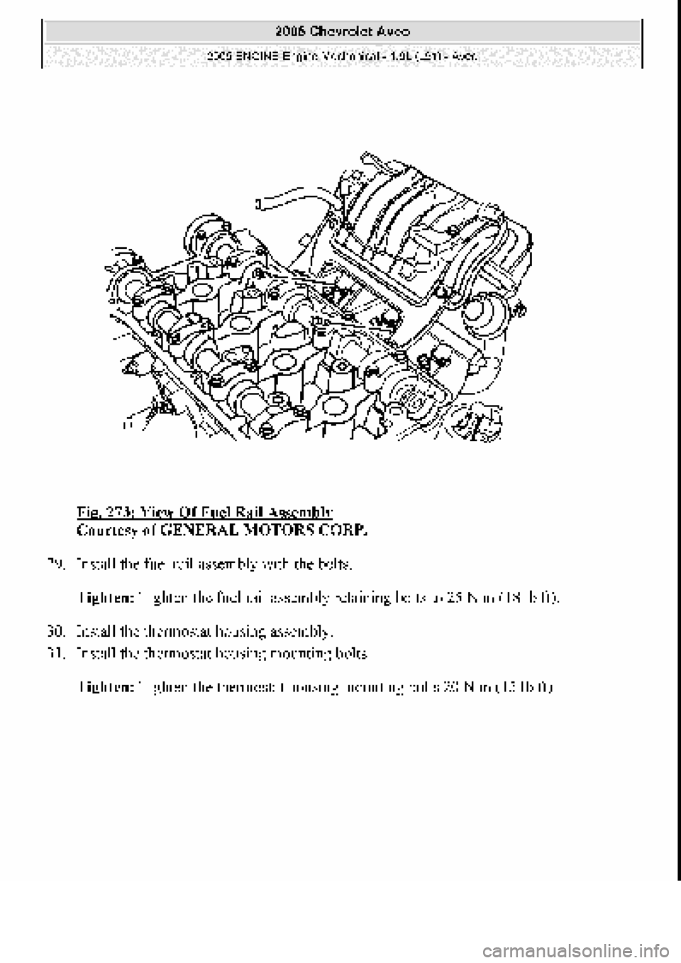 CHEVROLET AVEO 2002  Service Repair Manual 