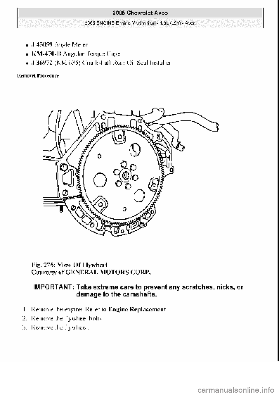 CHEVROLET AVEO 2002  Service Repair Manual 