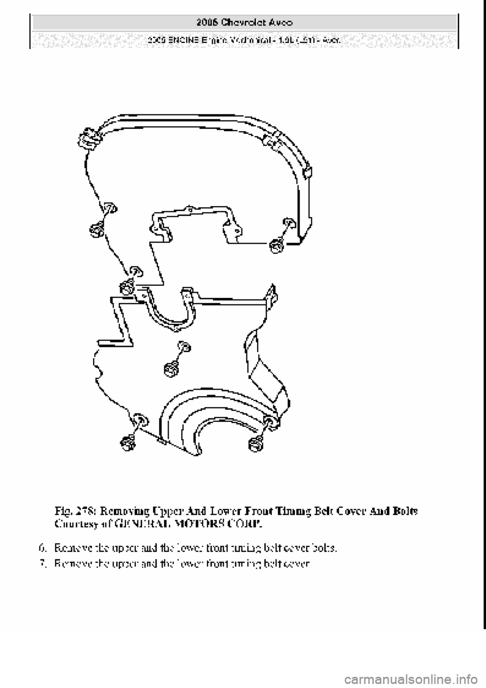 CHEVROLET AVEO 2002  Service Repair Manual 
