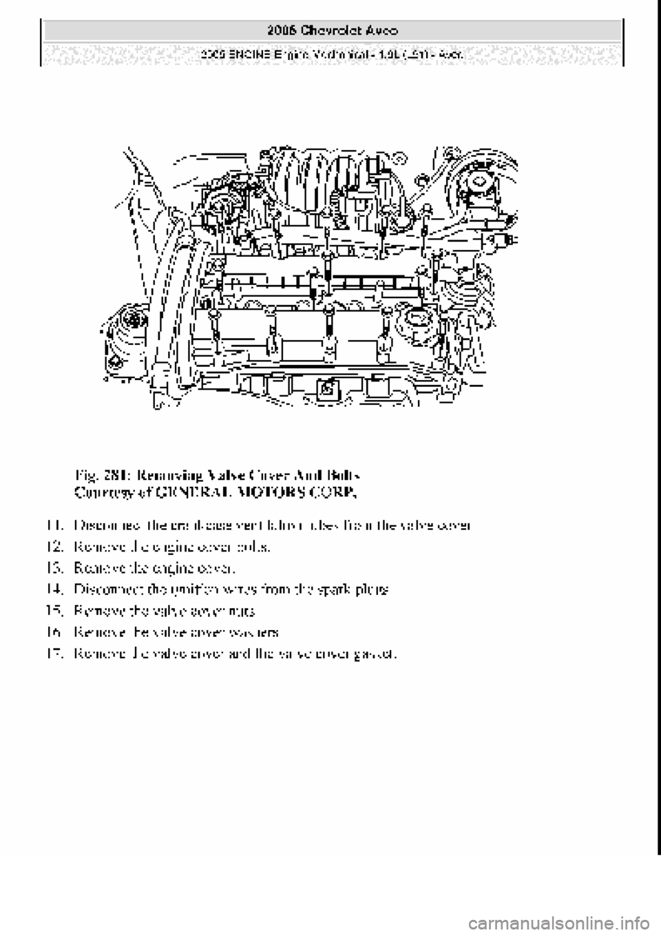 CHEVROLET AVEO 2002  Service Repair Manual 