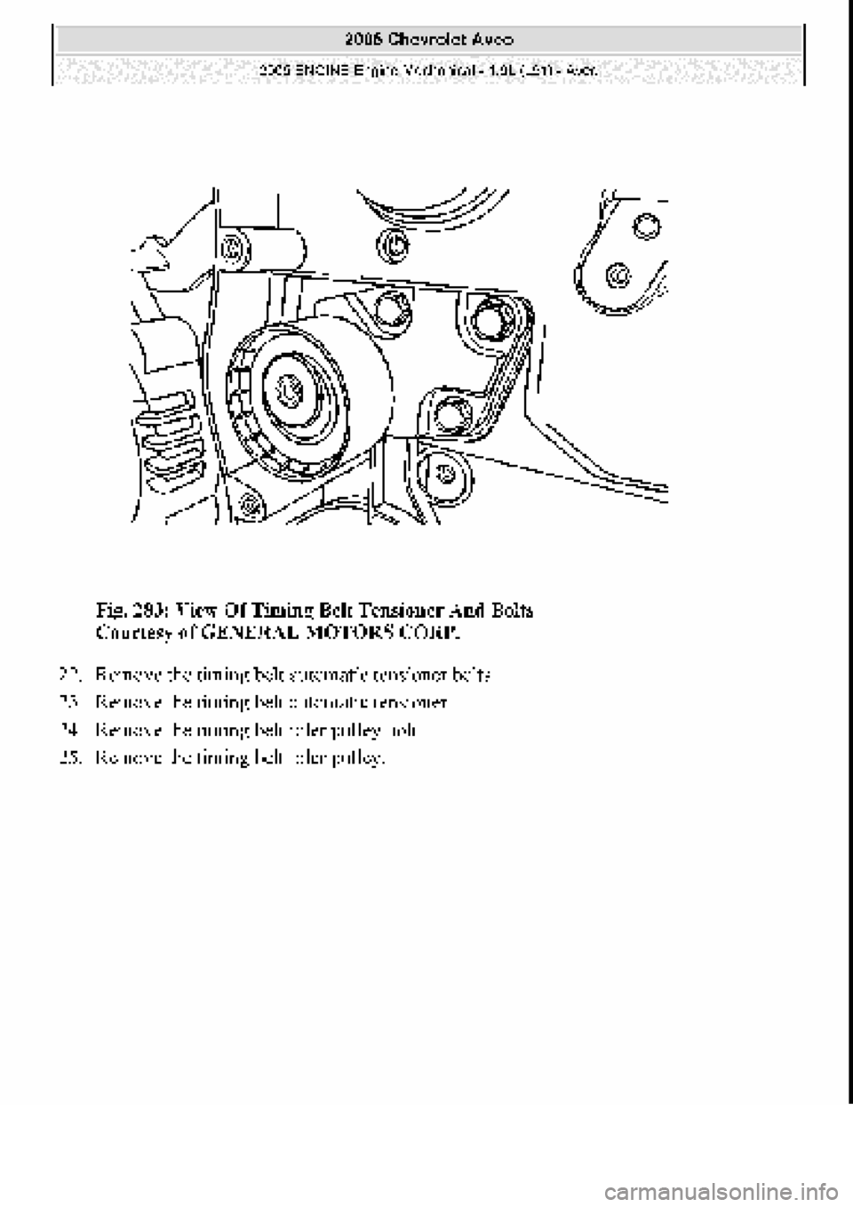 CHEVROLET AVEO 2002  Service Repair Manual 
