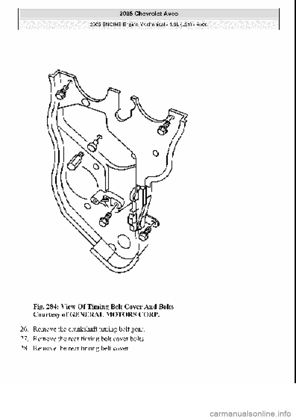 CHEVROLET AVEO 2002  Service Repair Manual 