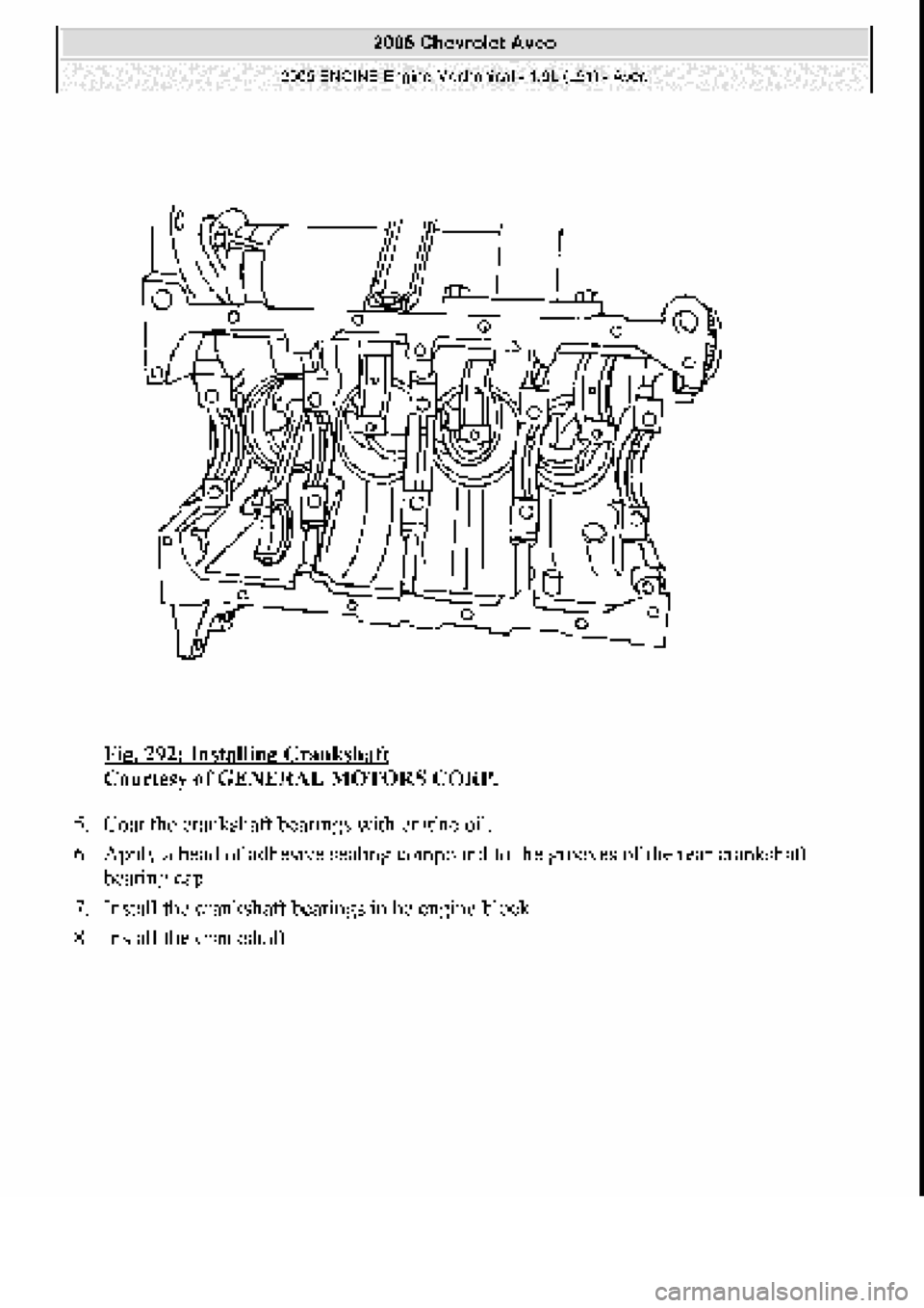 CHEVROLET AVEO 2002  Service Repair Manual 