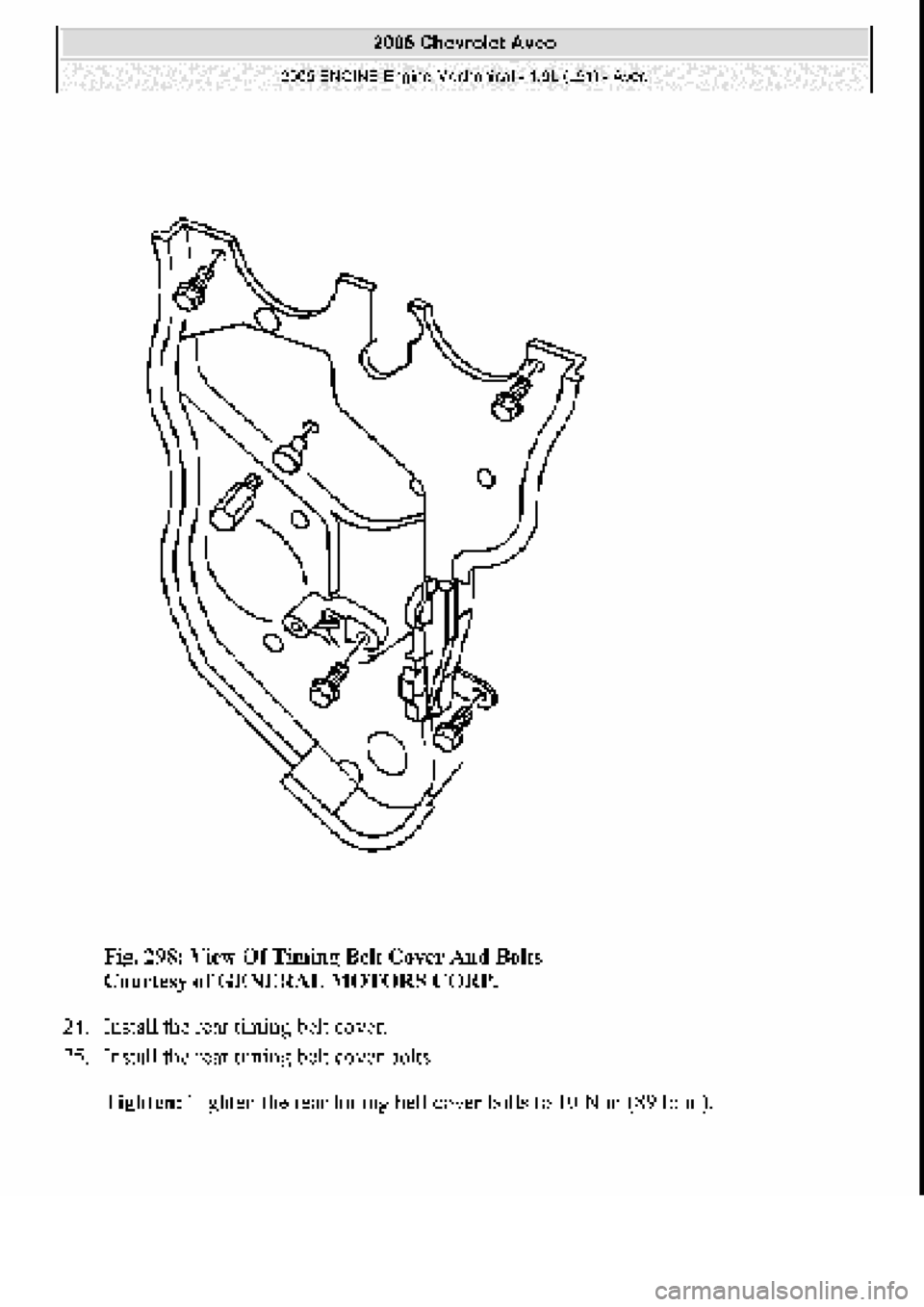 CHEVROLET AVEO 2002  Service Repair Manual 