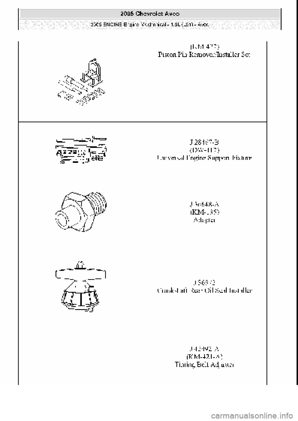 CHEVROLET AVEO 2002  Service Repair Manual 