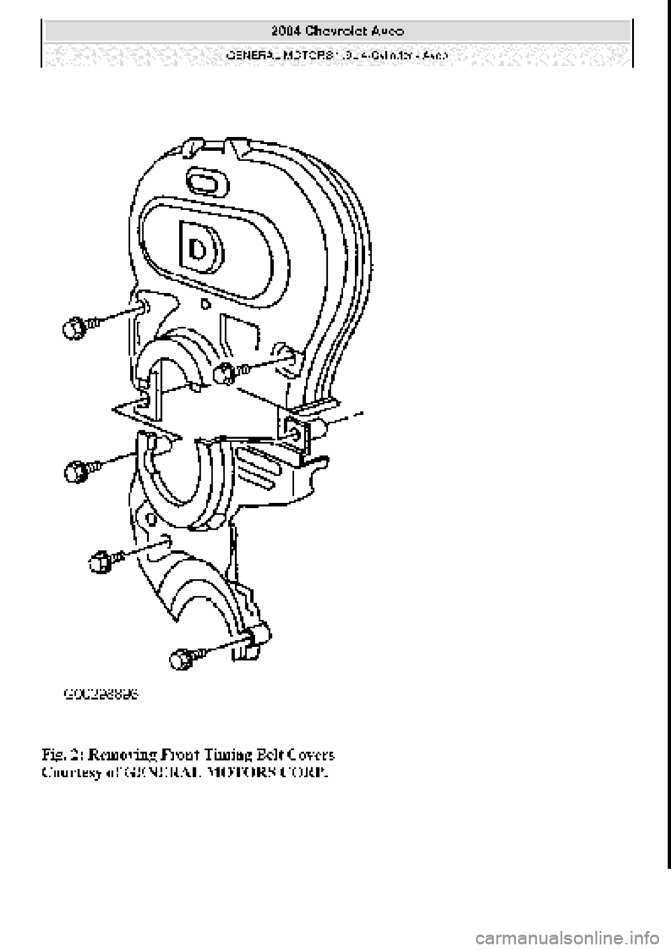 CHEVROLET AVEO 2002  Service Repair Manual 
