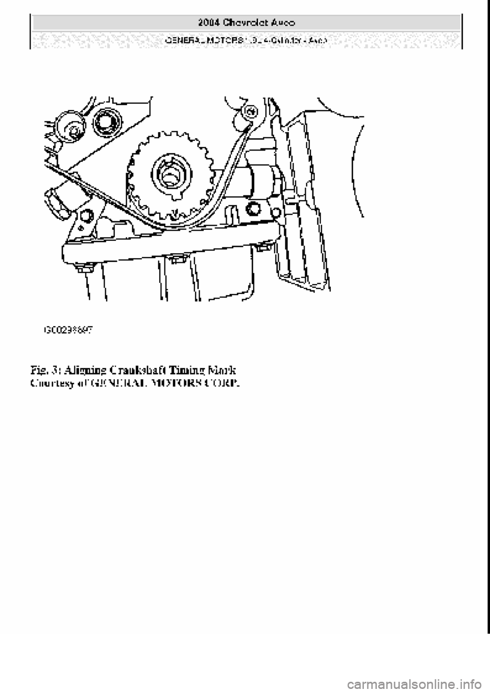 CHEVROLET AVEO 2002  Service Repair Manual 