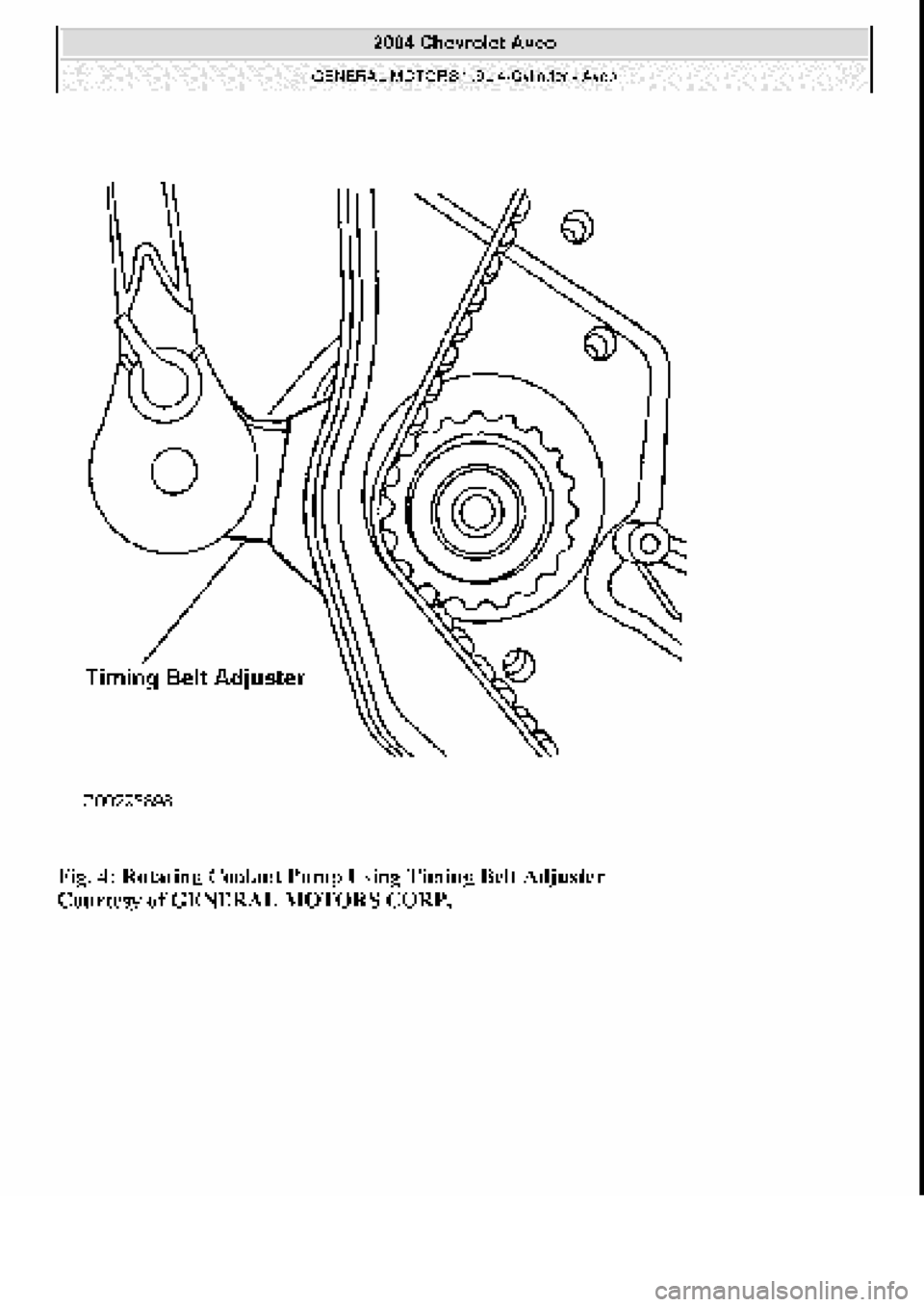 CHEVROLET AVEO 2002  Service Repair Manual 