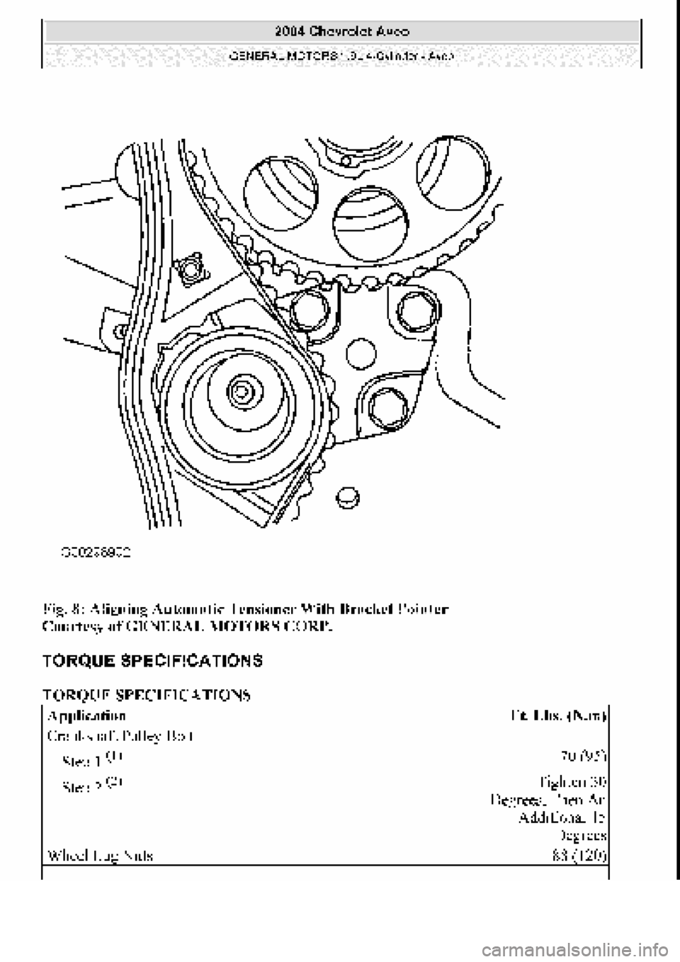 CHEVROLET AVEO 2002  Service Repair Manual 
