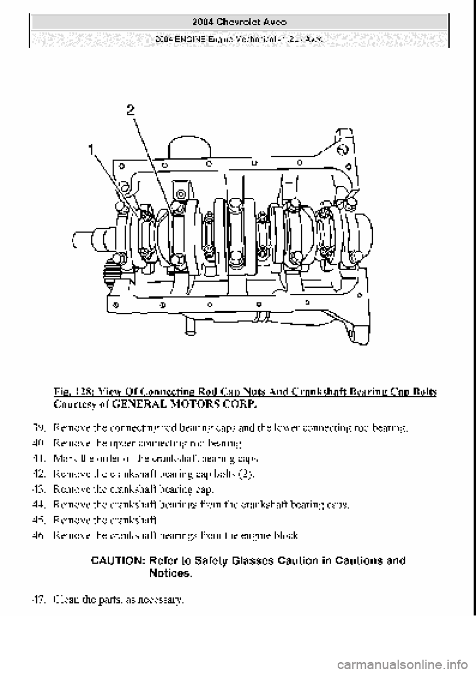 CHEVROLET AVEO 2002  Service Repair Manual 