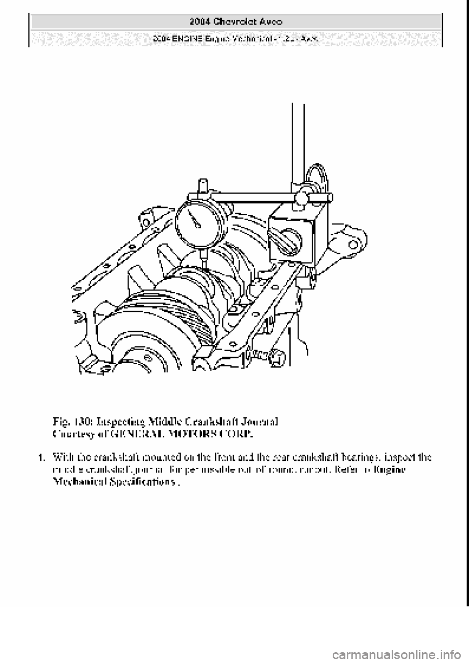 CHEVROLET AVEO 2002  Service Repair Manual 