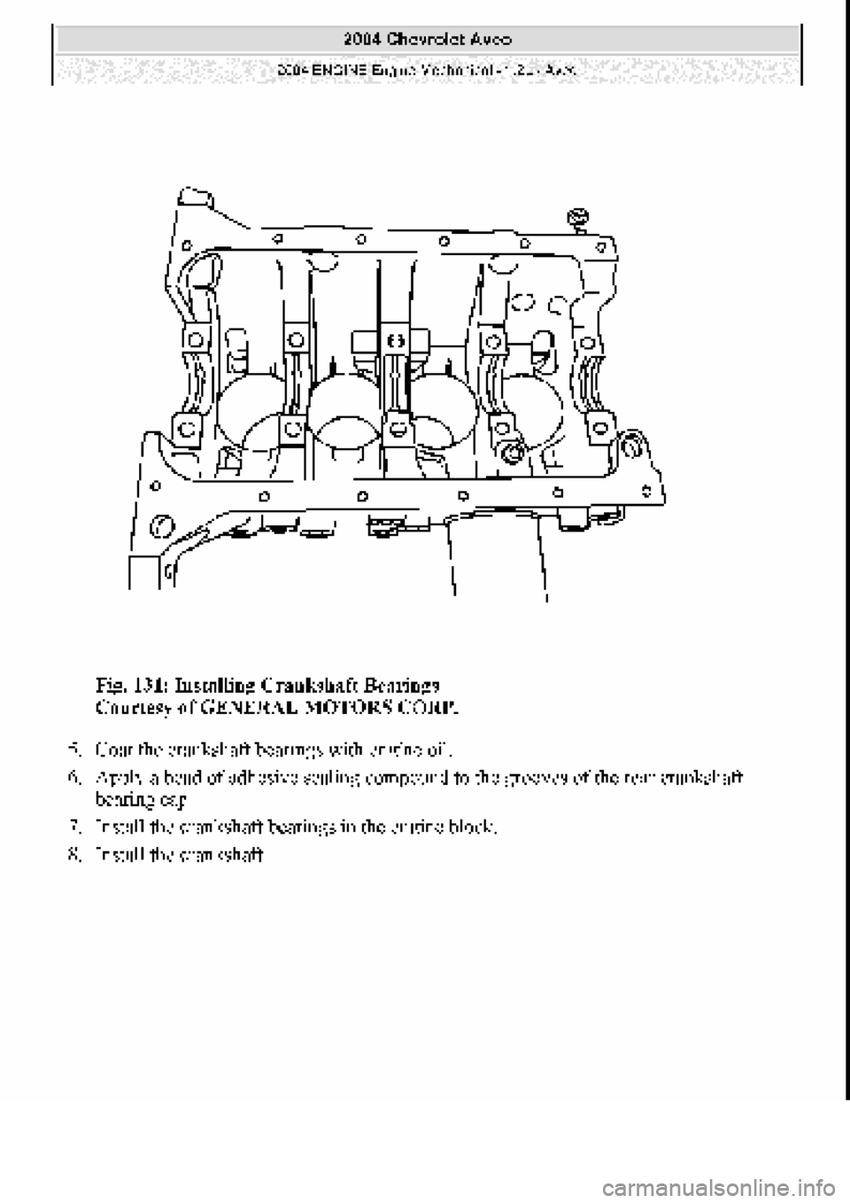 CHEVROLET AVEO 2002  Service Repair Manual 