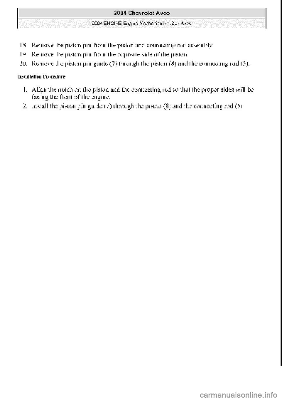 CHEVROLET AVEO 2002  Service Repair Manual 