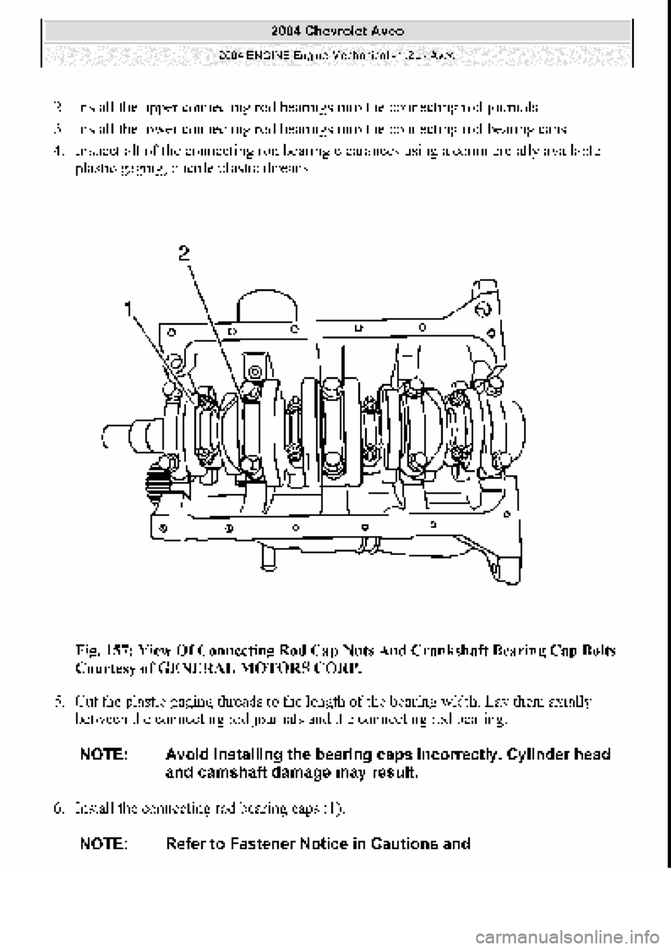CHEVROLET AVEO 2002  Service Repair Manual 