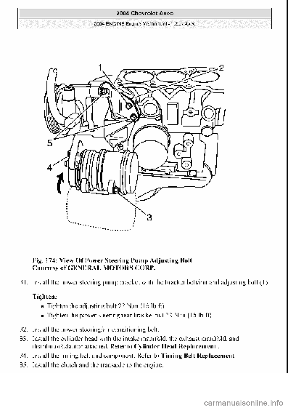 CHEVROLET AVEO 2002  Service Repair Manual 