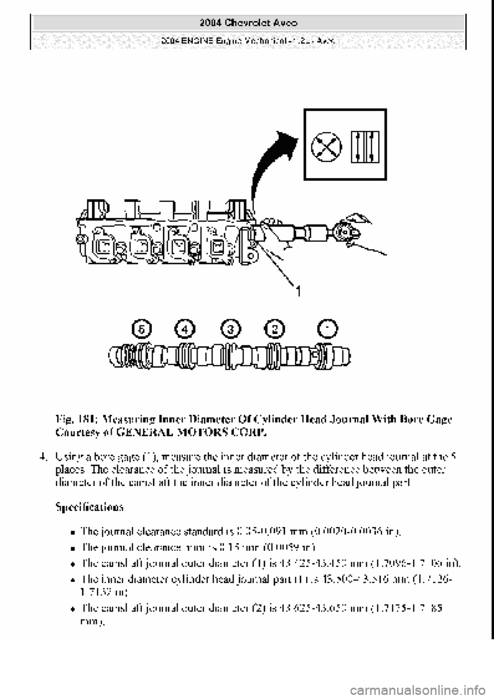 CHEVROLET AVEO 2002  Service Repair Manual 