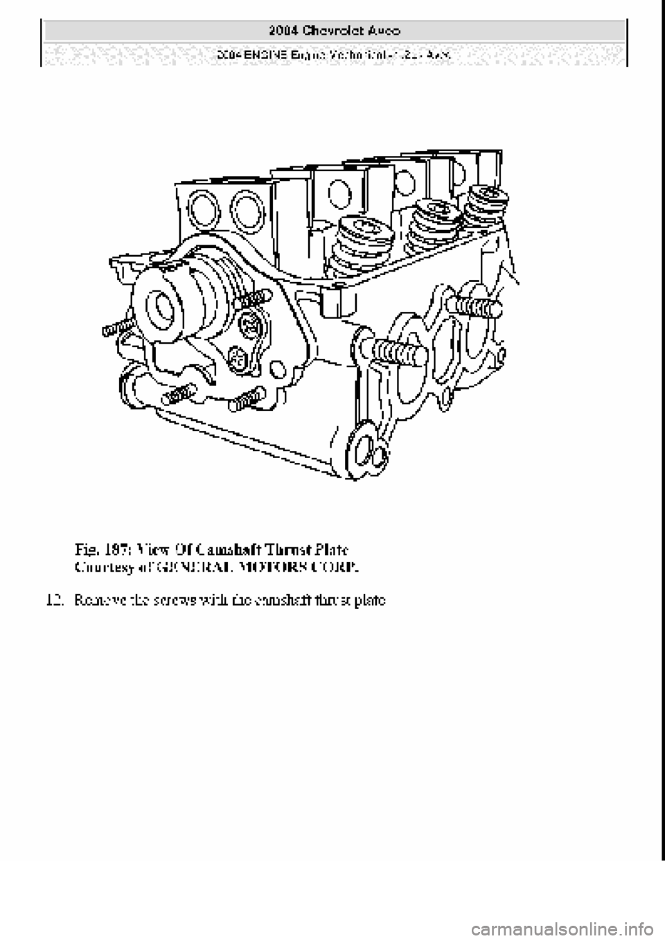 CHEVROLET AVEO 2002  Service Repair Manual 