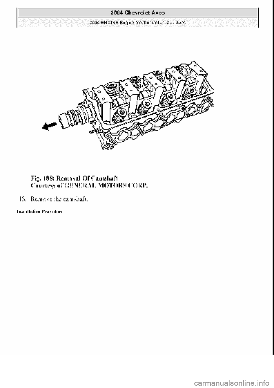 CHEVROLET AVEO 2002  Service Repair Manual 