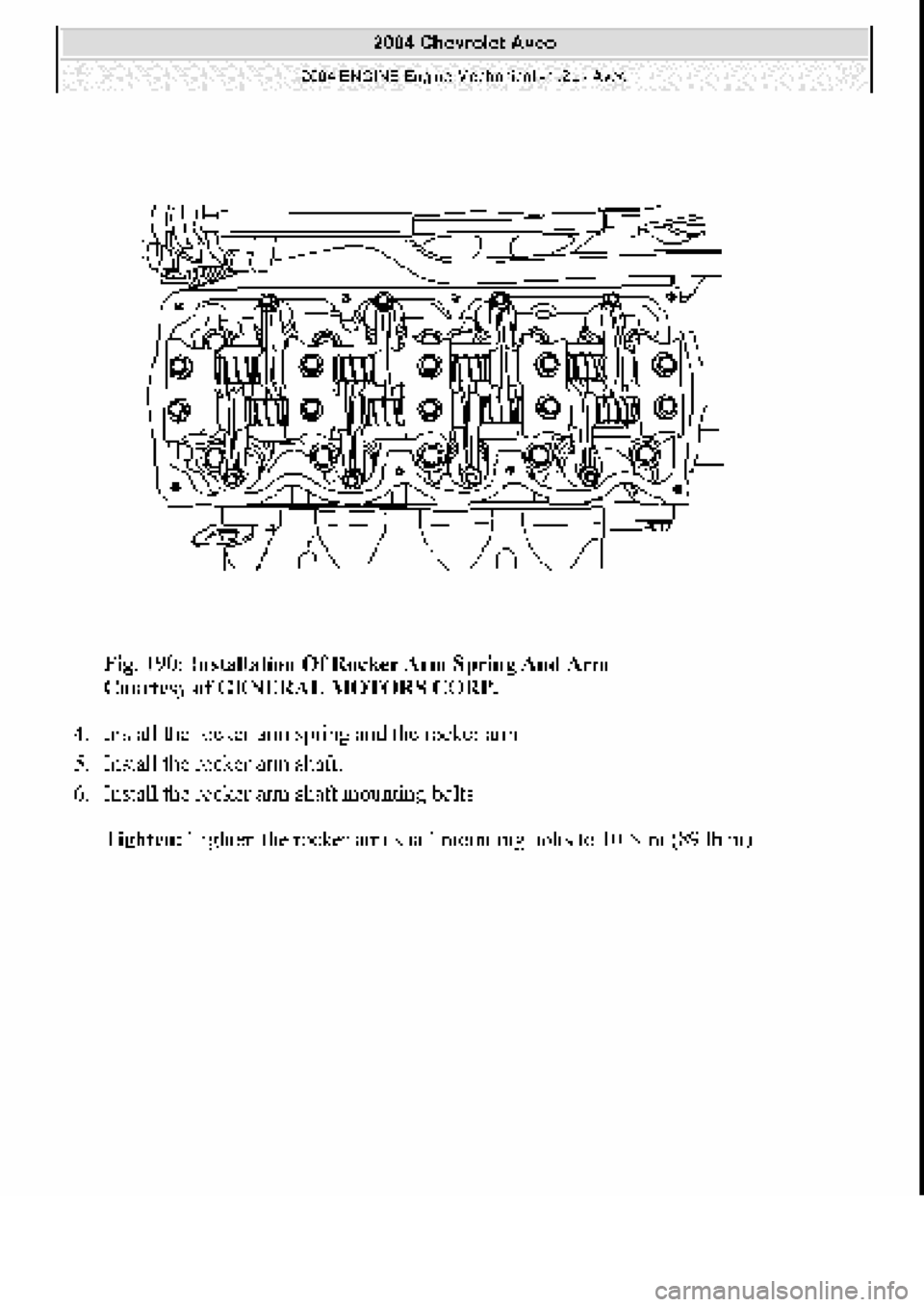 CHEVROLET AVEO 2002  Service Repair Manual 