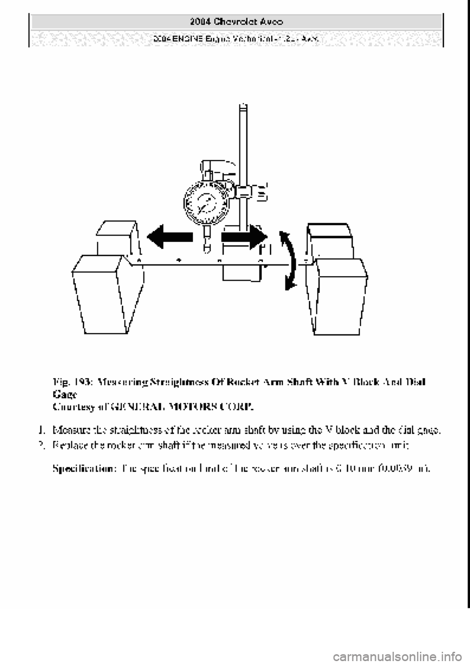 CHEVROLET AVEO 2002  Service Repair Manual 