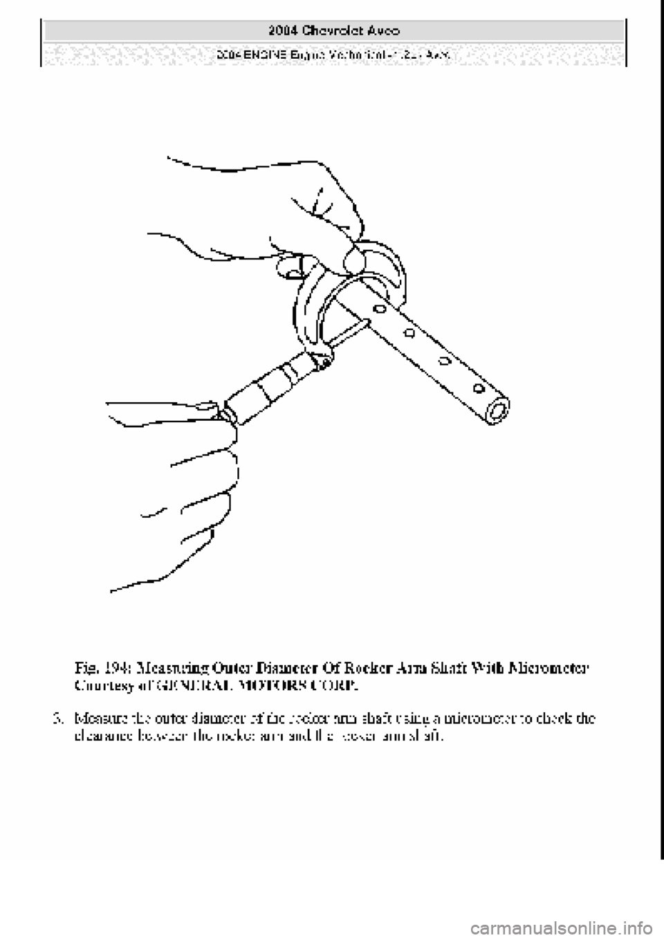 CHEVROLET AVEO 2002  Service Repair Manual 