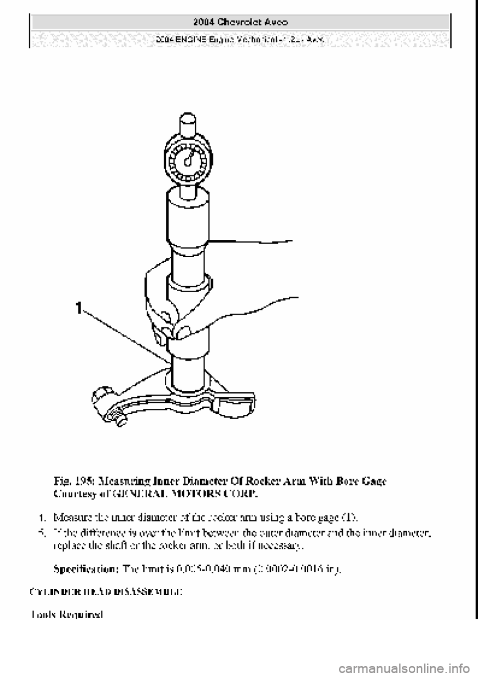 CHEVROLET AVEO 2002  Service Repair Manual 