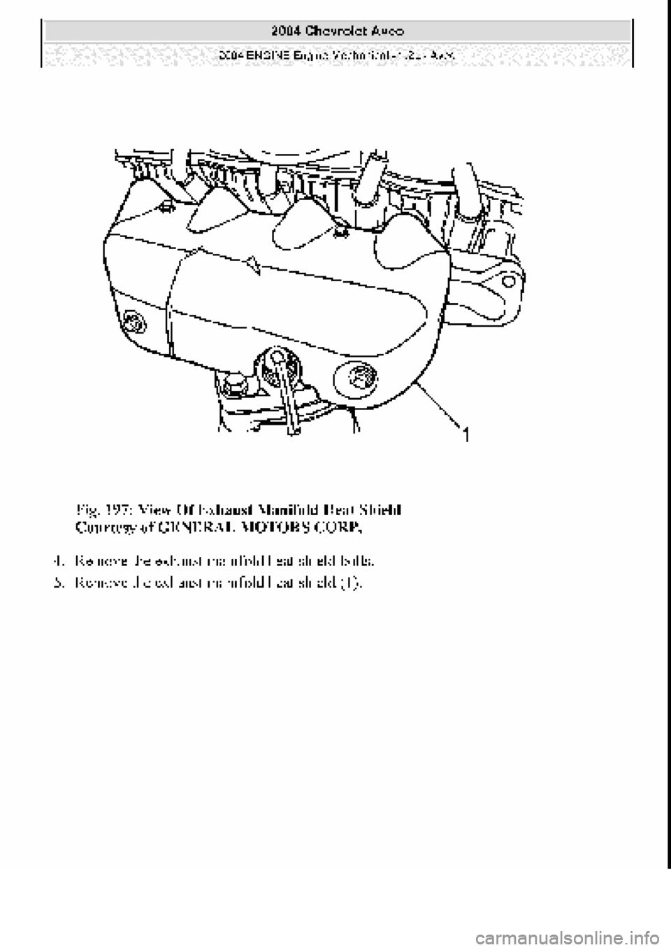 CHEVROLET AVEO 2002  Service Repair Manual 