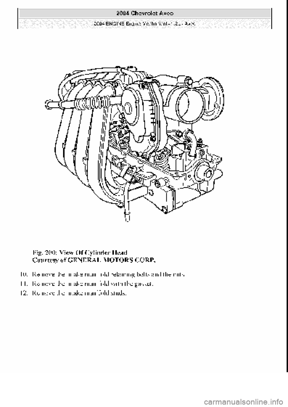 CHEVROLET AVEO 2002  Service Repair Manual 