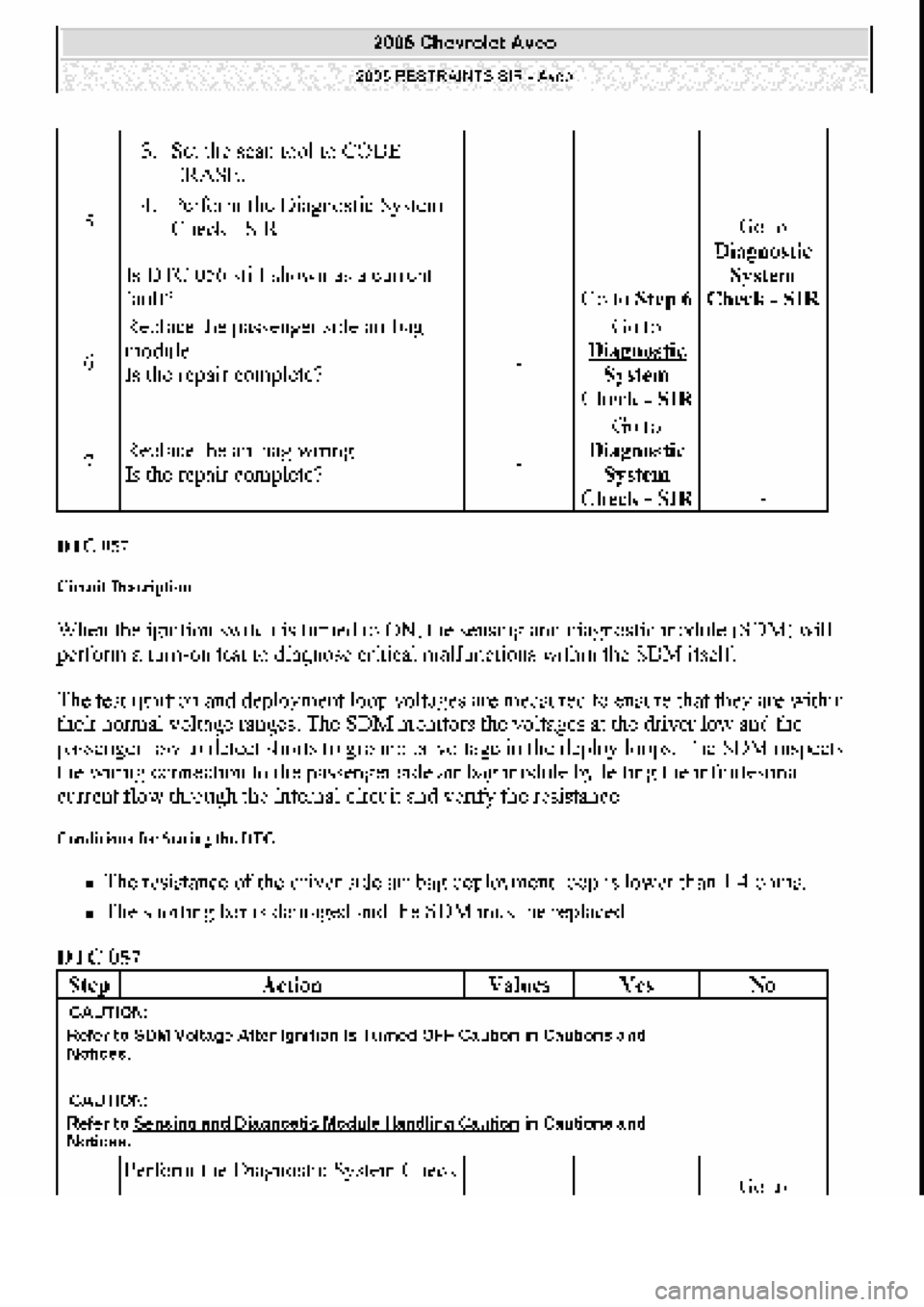 CHEVROLET AVEO 2002  Service Repair Manual 