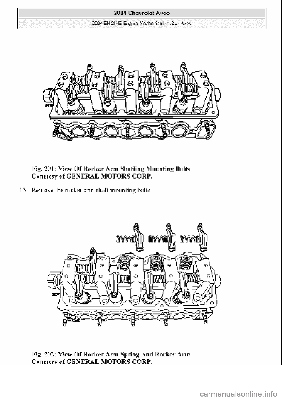 CHEVROLET AVEO 2002  Service Repair Manual 