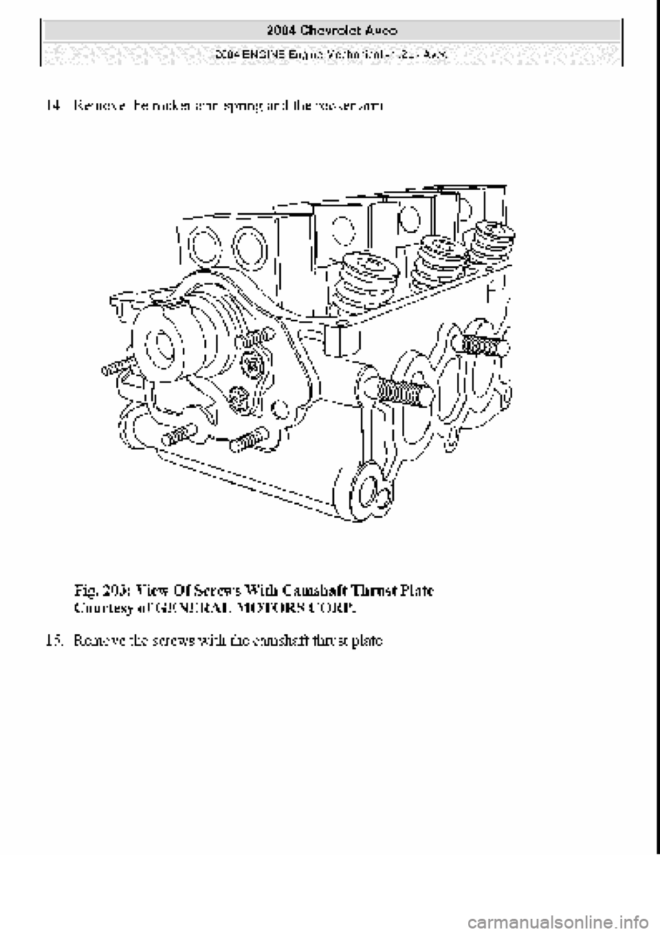 CHEVROLET AVEO 2002  Service Repair Manual 